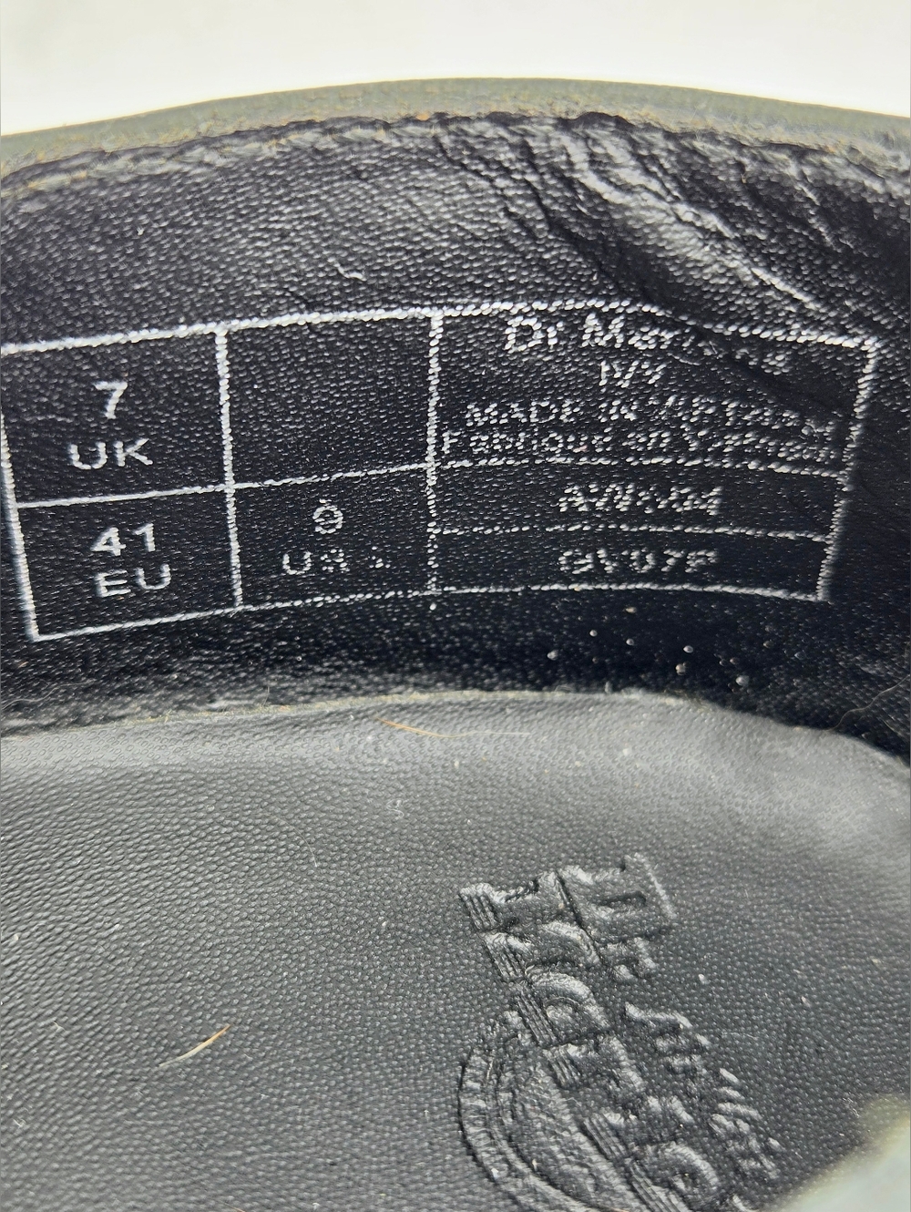 Dr. Martens 8065 Double Strap Heeled Mary Janes - Dark Grey Leather Size 9 - Picture 14 of 16